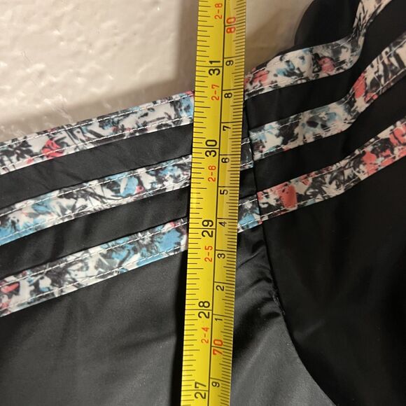 RARE Adidas Originals Sz 8/UK12 Windbreaker Long Sleeve 1/2 Zip 3-Stripes Black - Picture 11 of 12